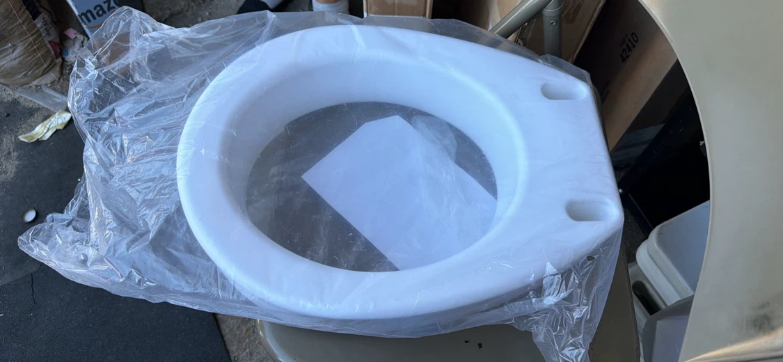 White Toilet Seat raiser