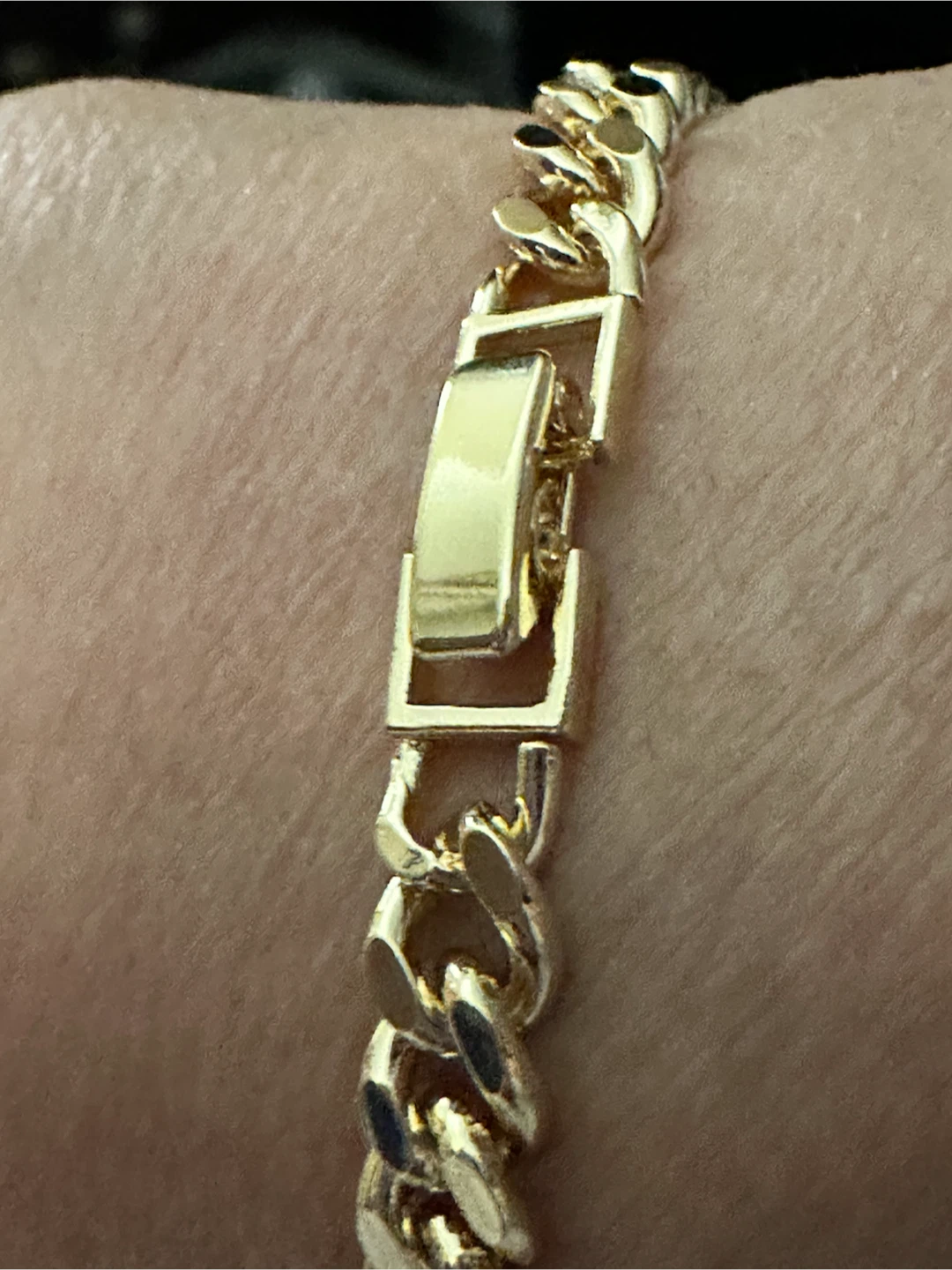 14k Gold Tone laminated Religious Charm Bracelet - photo 2