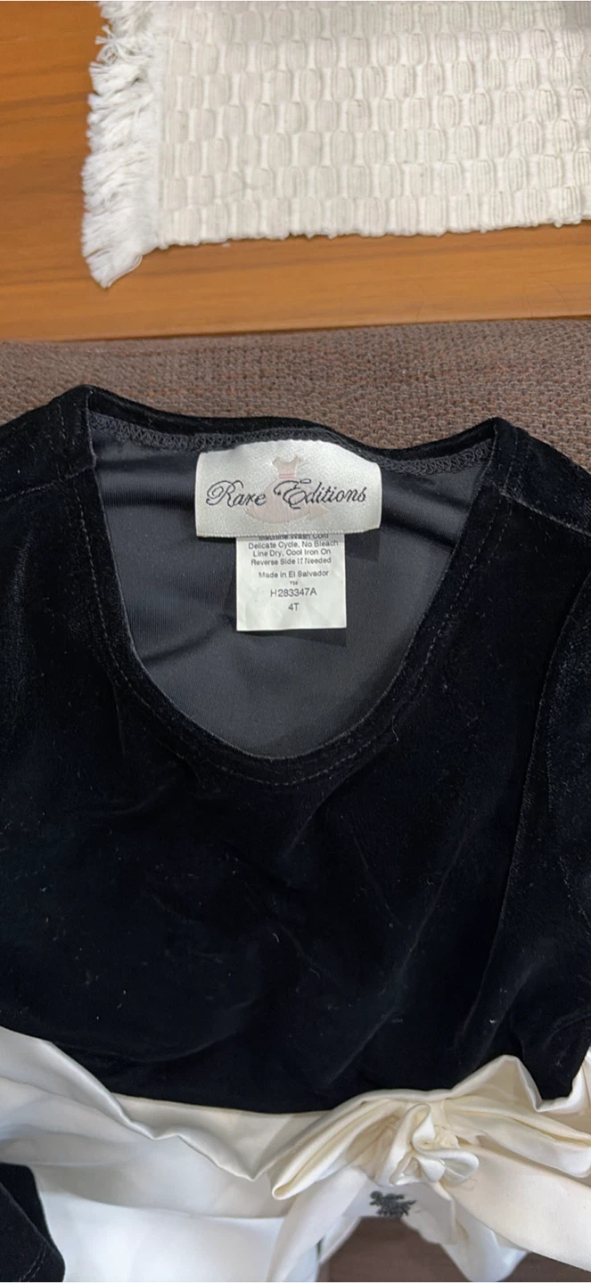 Rare Editions black and white dress, size 4T - photo 2