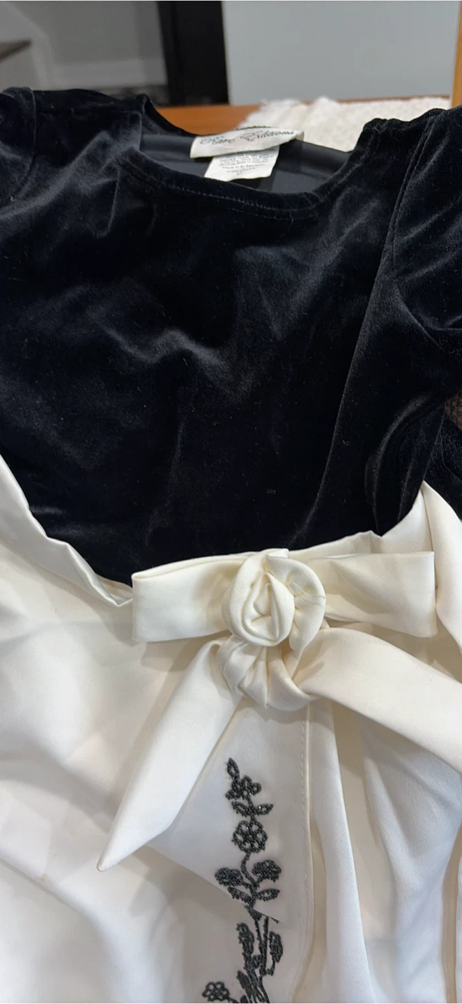 Rare Editions black and white dress, size 4T - photo 3