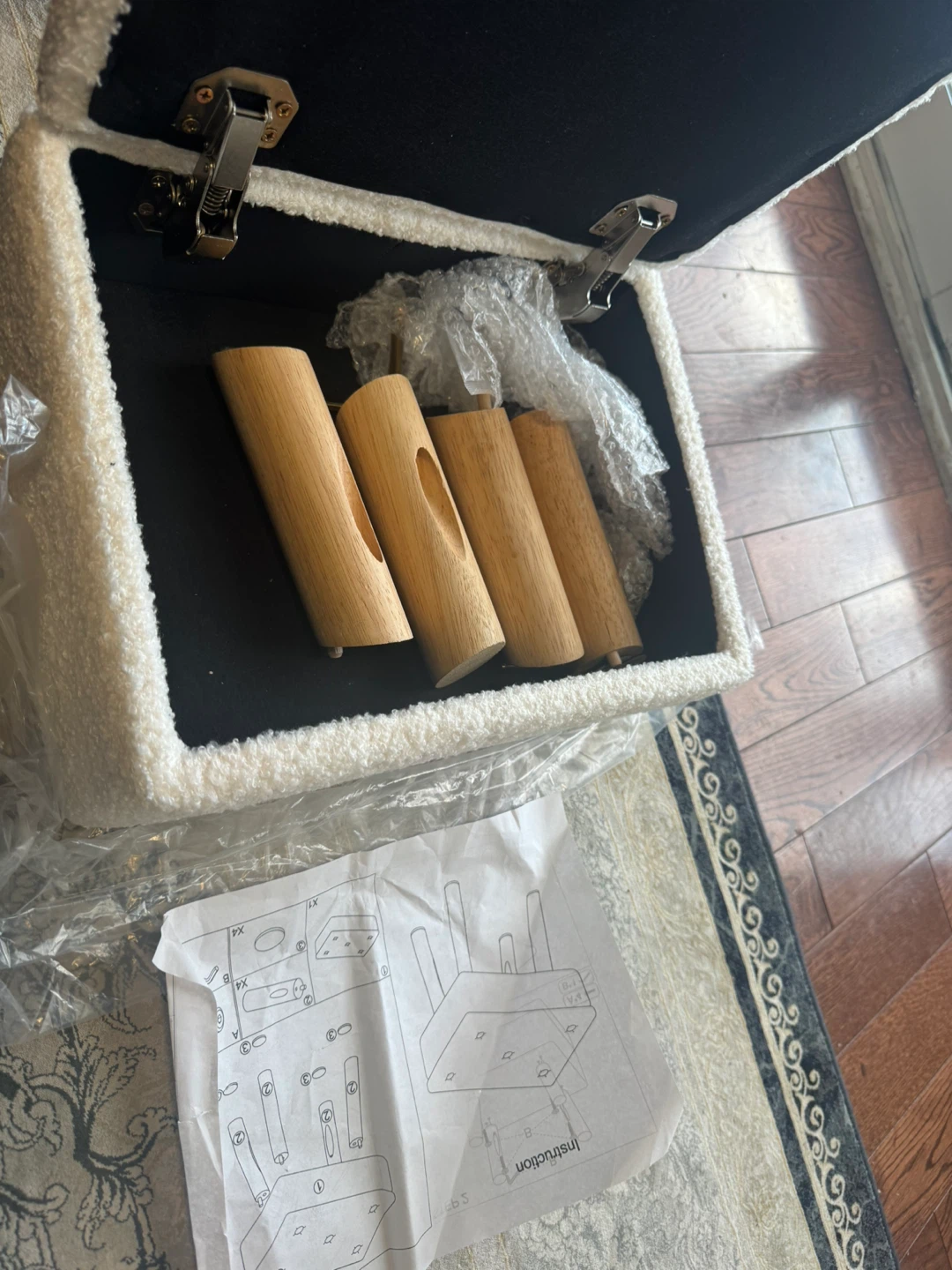 Brand new  Storage foot stool ottoman - photo 3