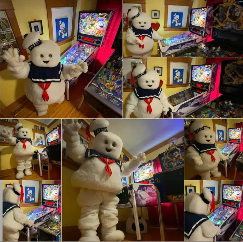 Ghostbusters Stay Puft Marshmallow Man mascot costume - photo 2