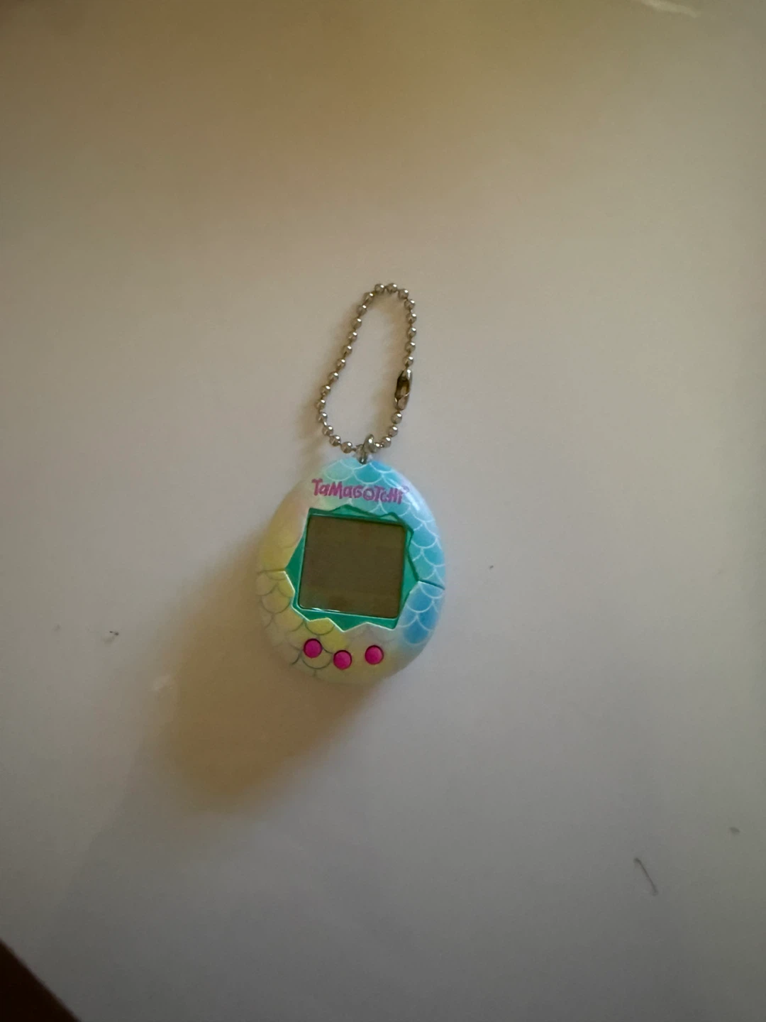 Tamagotchi virtual pet keychain