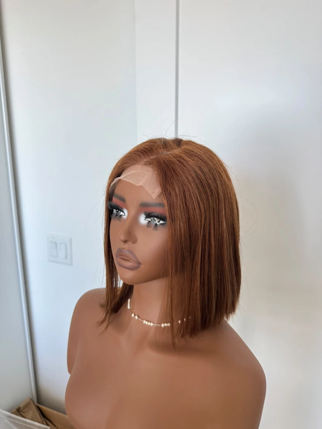 Short Bob Lace Front Wig and wig band human hair