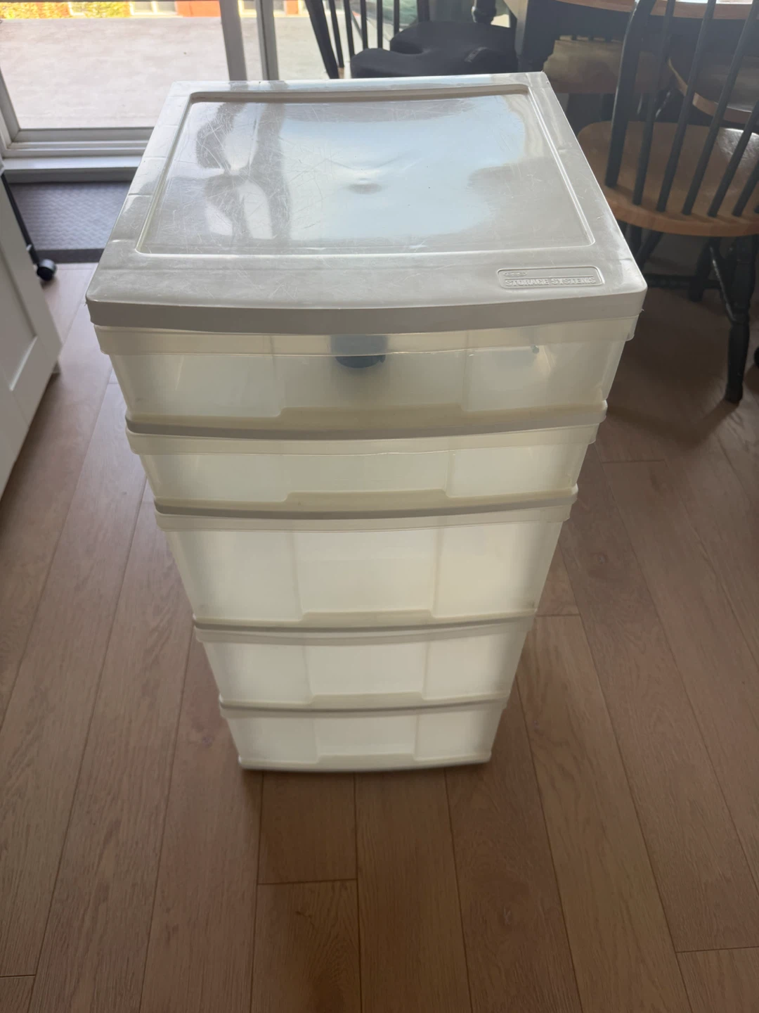 Large Sterilite 5-Drawer Plastic Storage Tower
