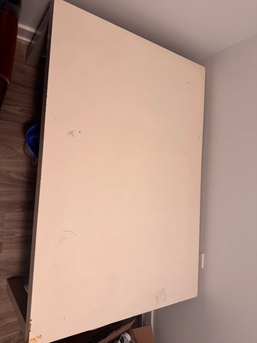 White Rectangular Table