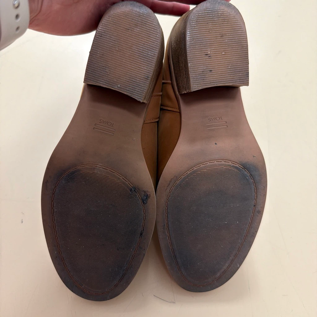 TOMS Brown Leather Ankle Boots US W7.5 - photo 5