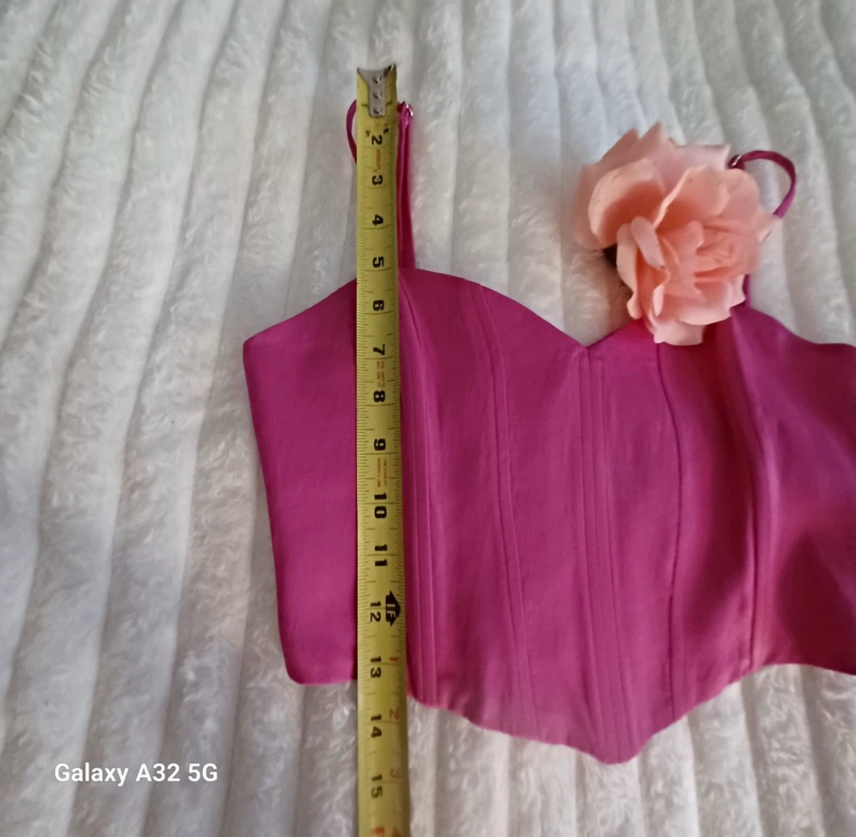 Zara Pink Corset Style Crop Top - photo 4