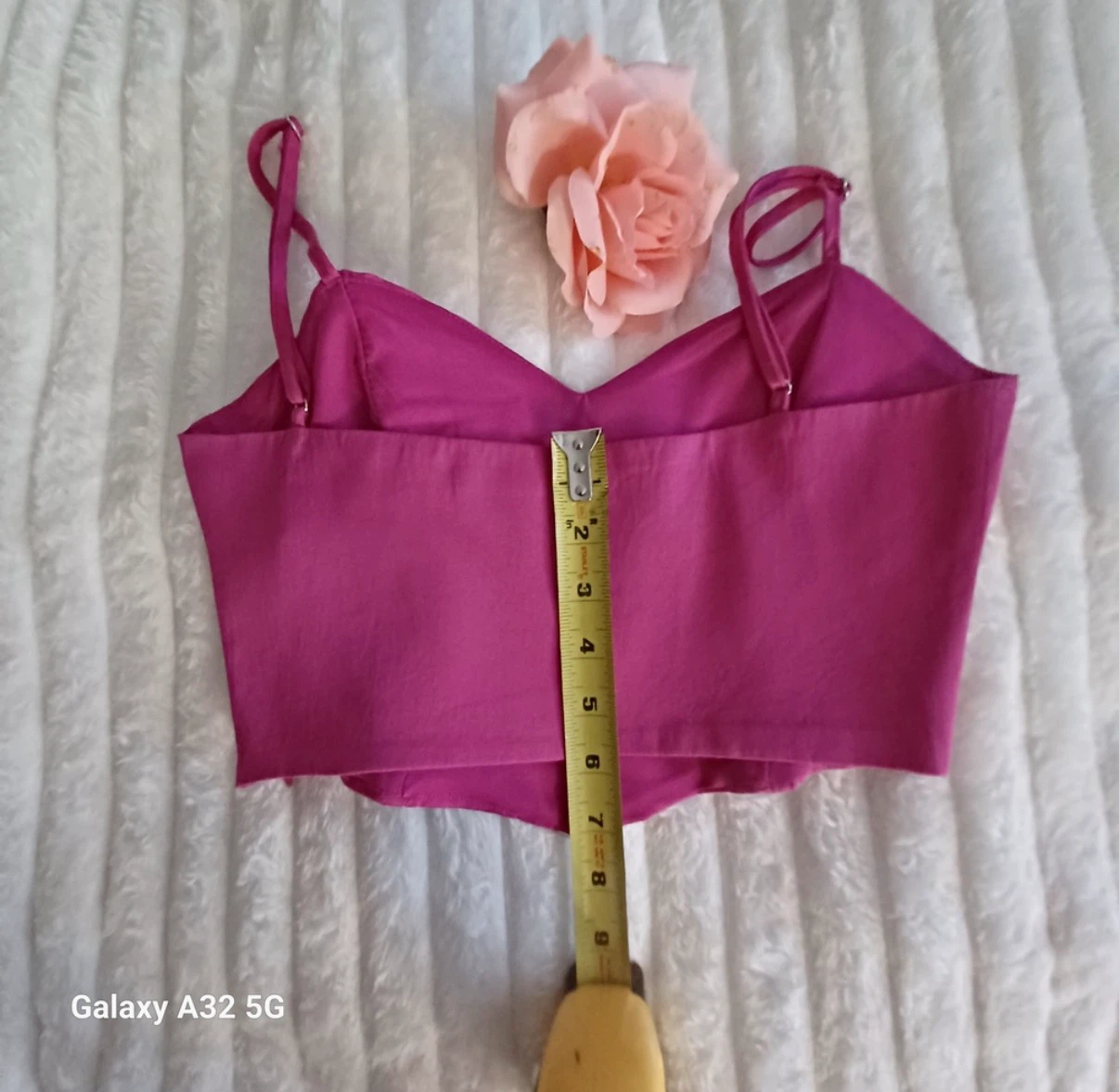 Zara Pink Corset Style Crop Top - photo 5