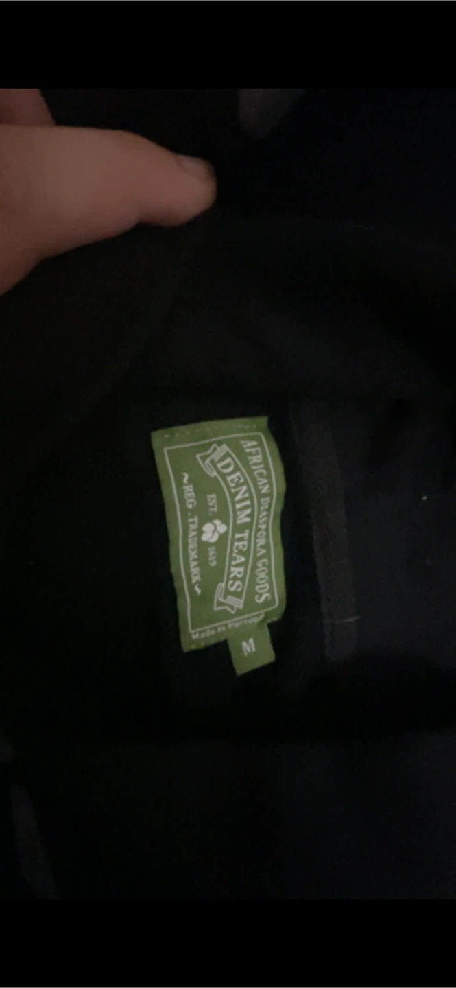 Denim Tears Cotton Wreath Hoodie - Black - photo 4