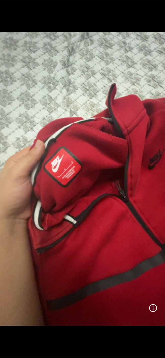 Nike Tech Fleece Full-Zip Hoodie Red - photo 3