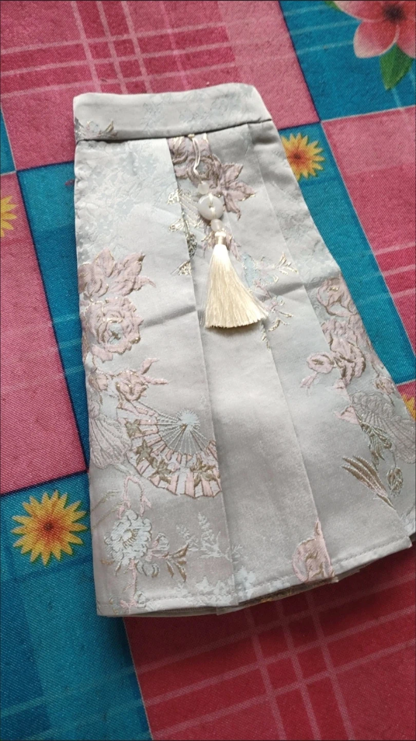 Light Blue Traditional Style Mini Skirt - photo 3
