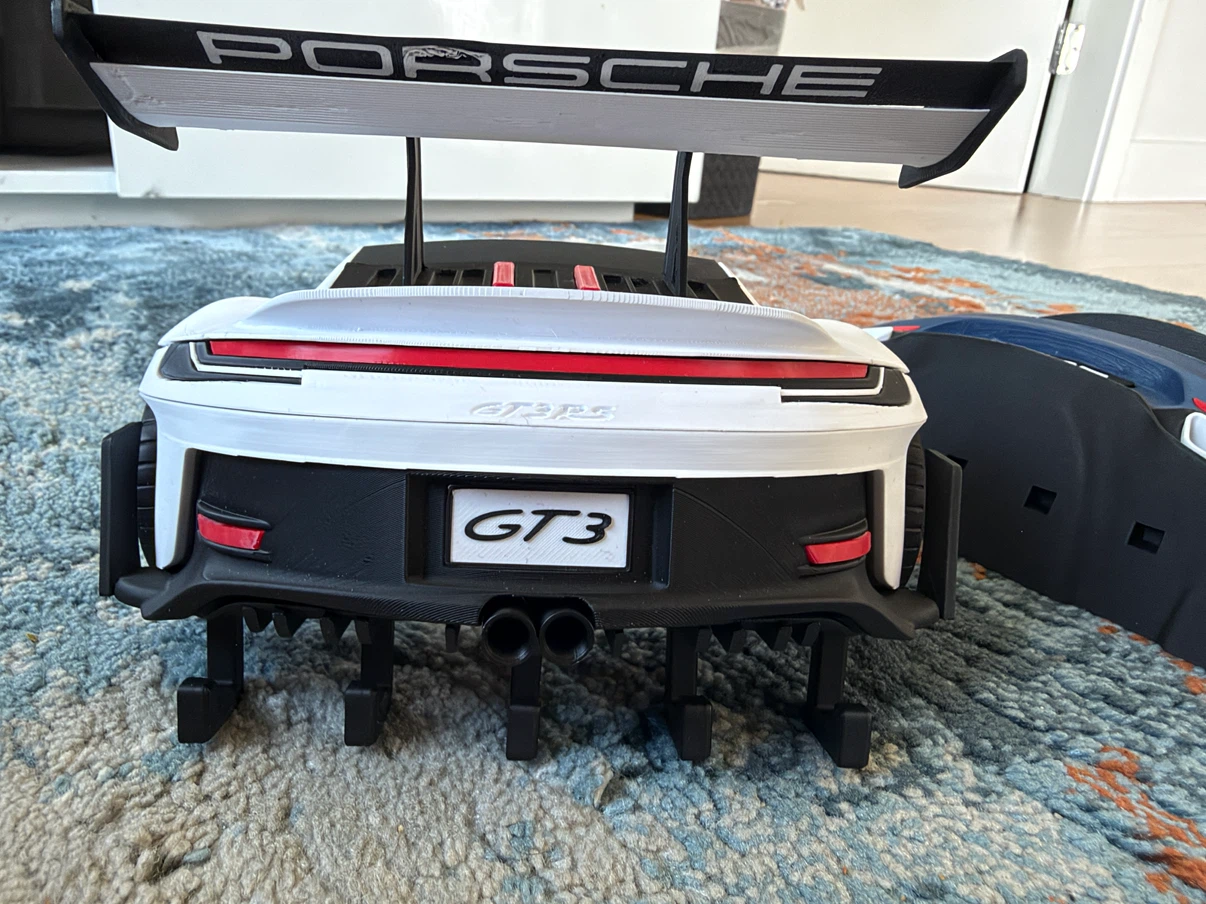 3D Printed Porsche 911 GT3 RS Wall Mount