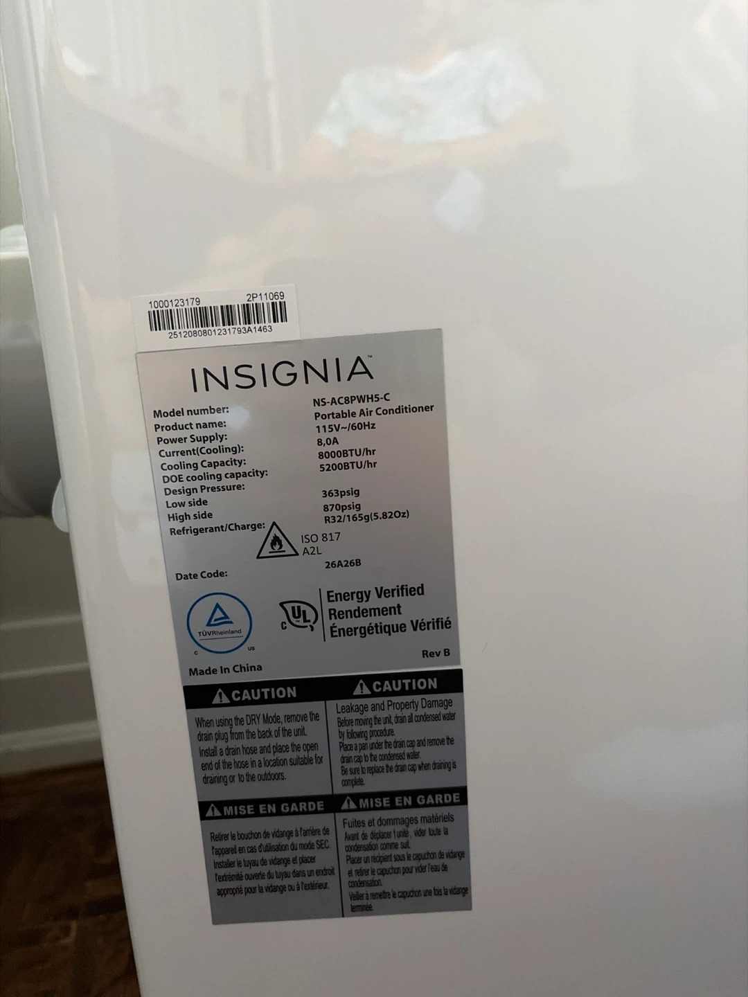 Insignia Portable Air Conditioner - photo 5