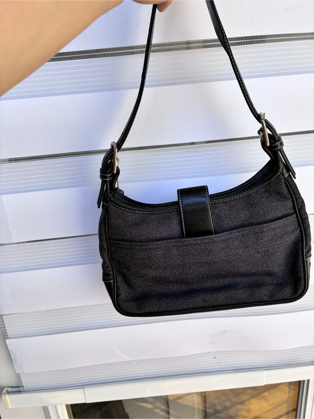 Denim coach shoulder bag - photo 3