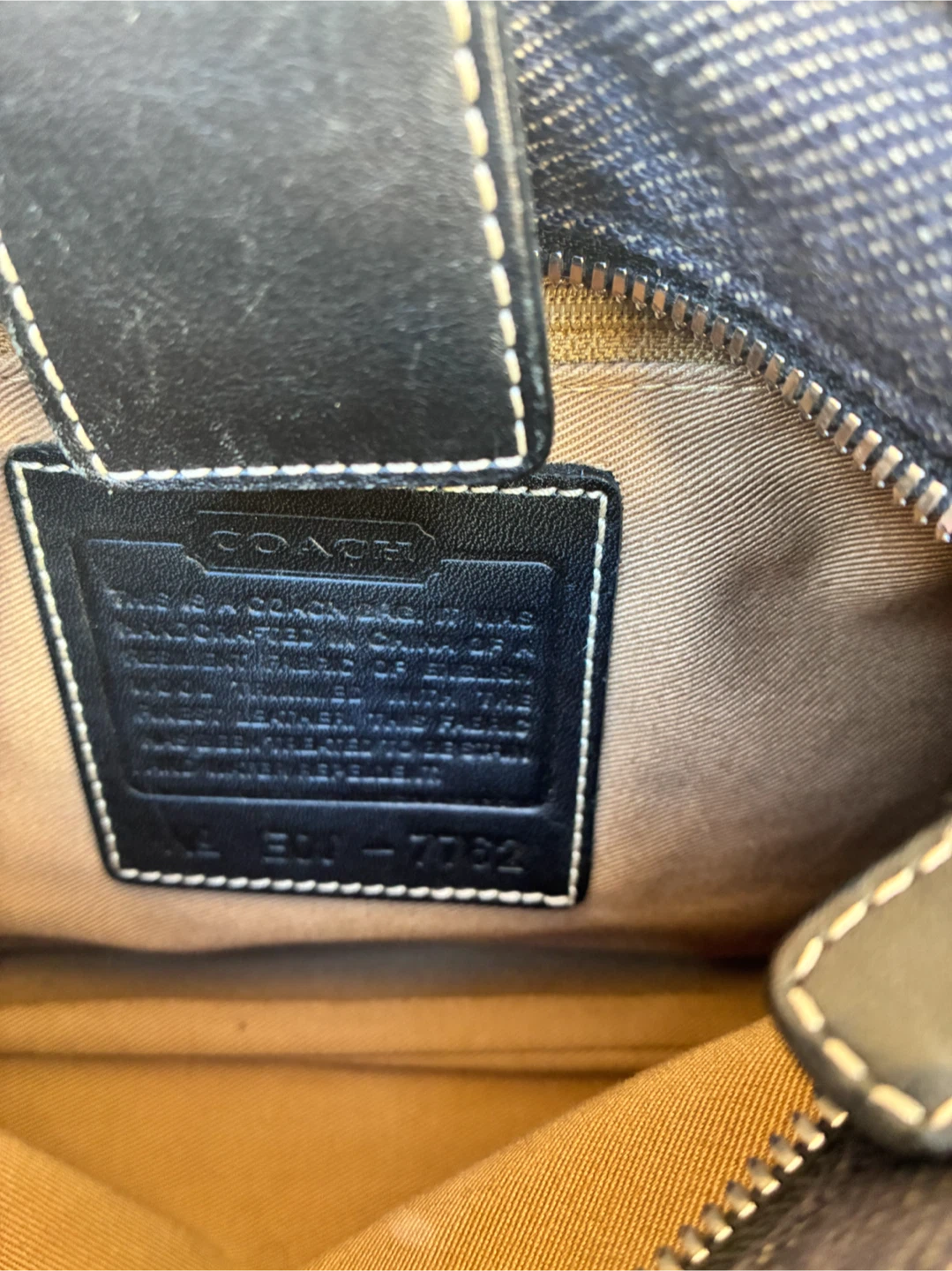Denim coach shoulder bag - photo 5