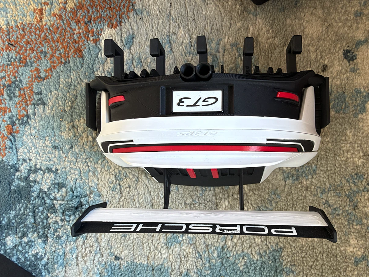 3D Printed Porsche 911 GT3 RS Wall Mount - photo 2