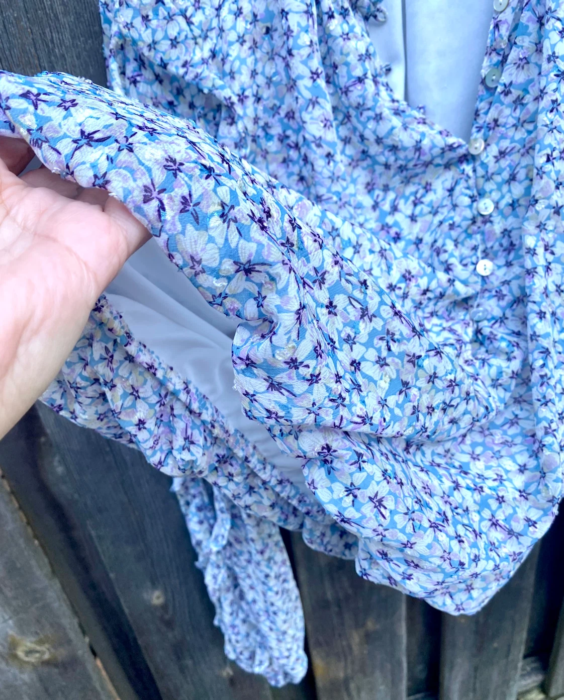 Tamara H. Floral Blouse Size Medium - photo 5