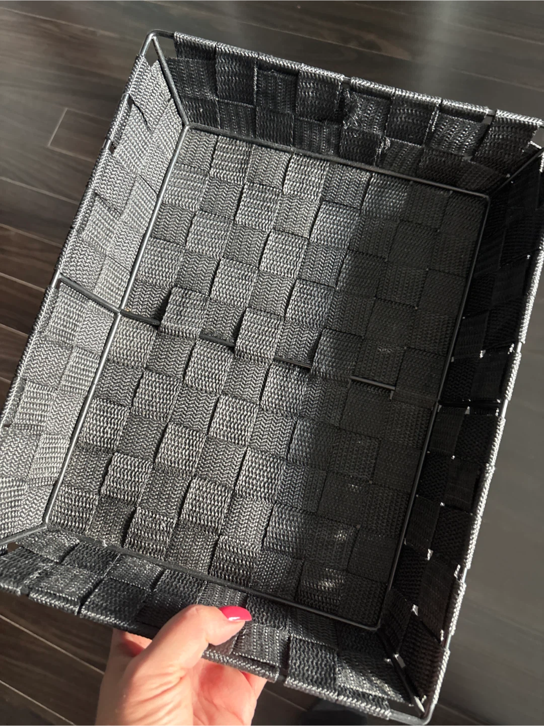 Two storage baskets