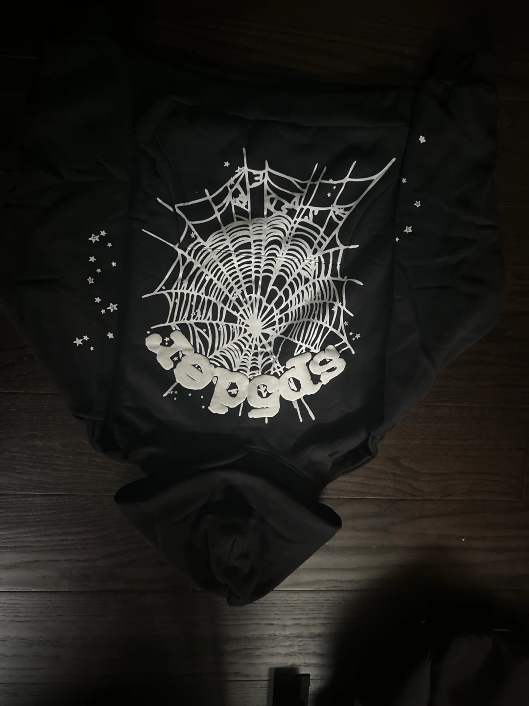 SP5DER Black Hoodie