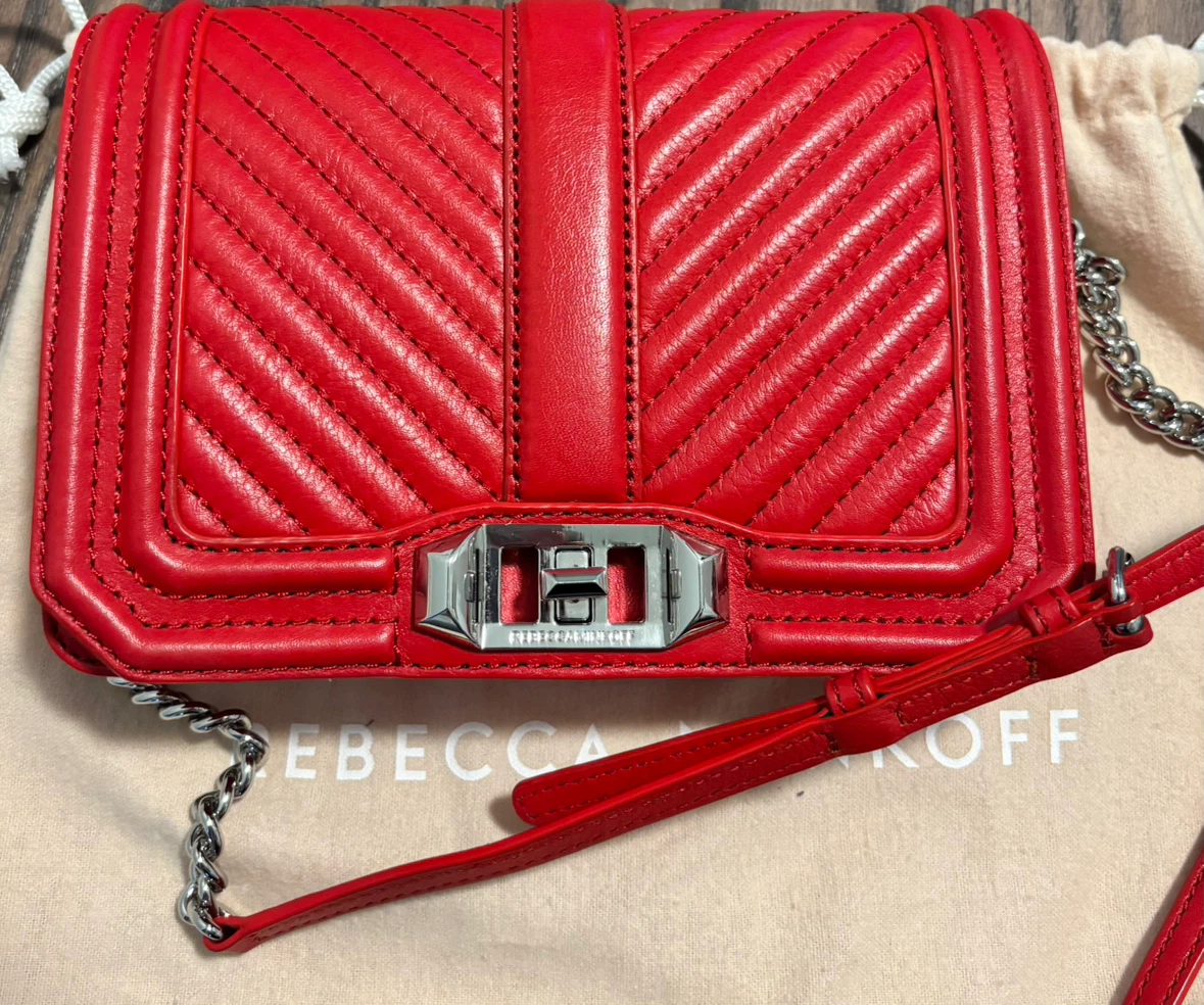 Rebecca Minkoff Quilted Red Crossbody Bag