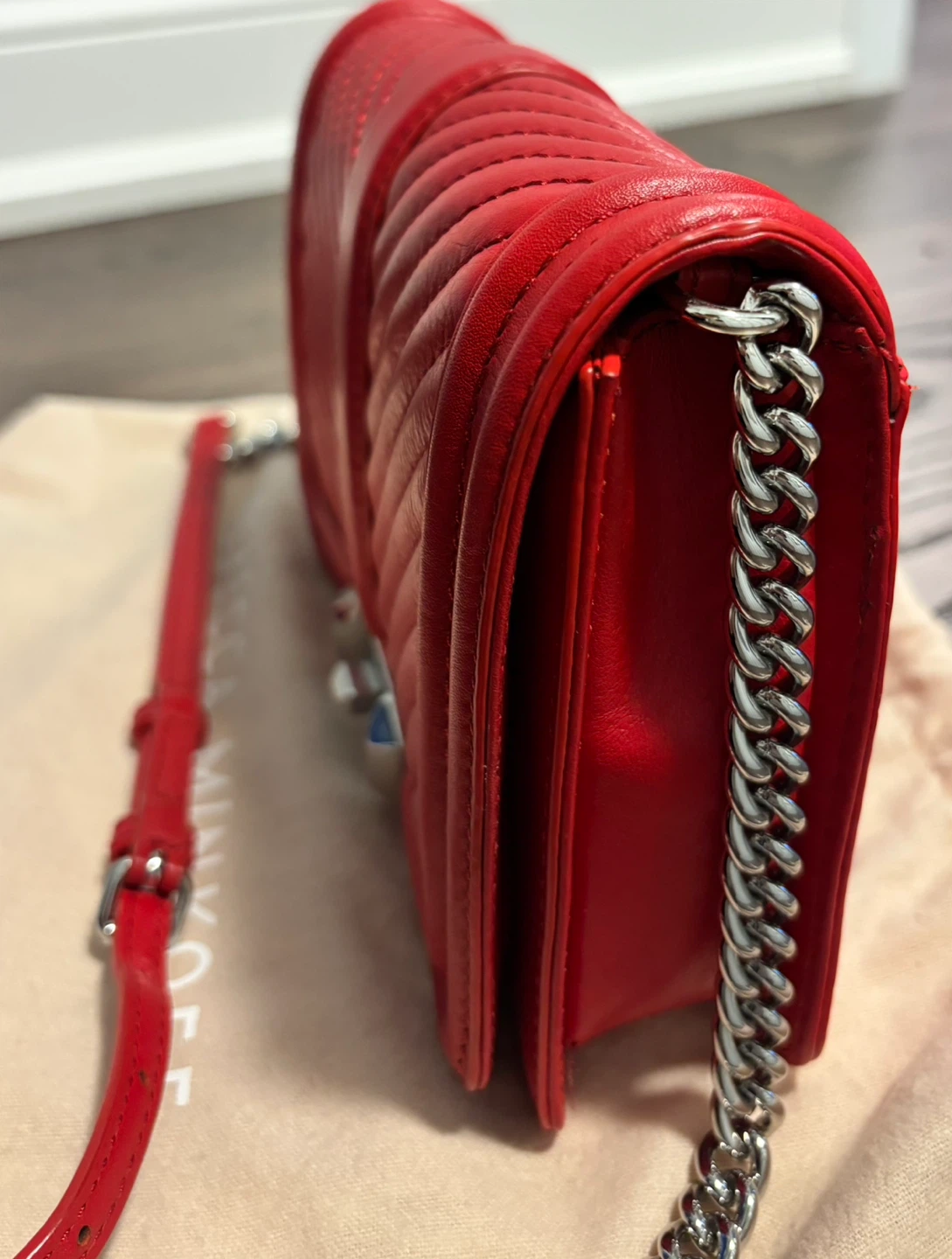 Rebecca Minkoff Quilted Red Crossbody Bag - photo 3