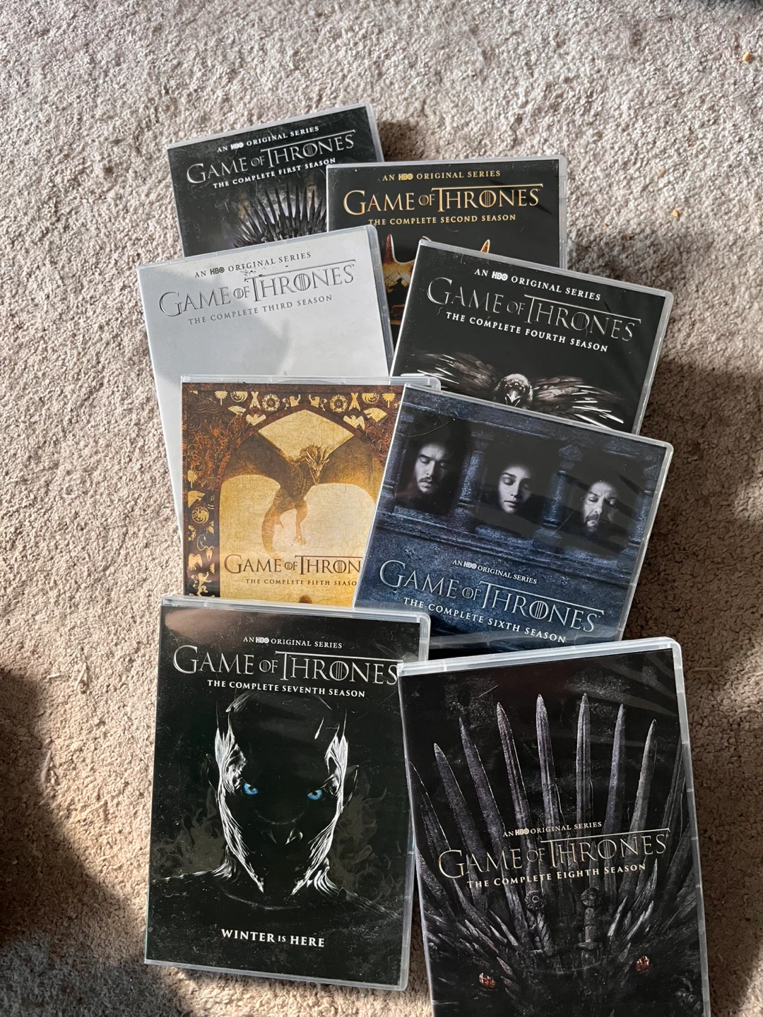 Game of Thrones complete series on DVD