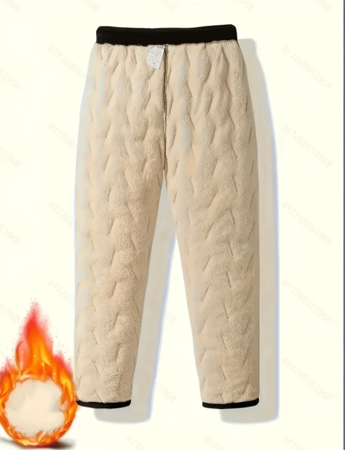 Black Fleece-Lined Winter Trousers - photo 4