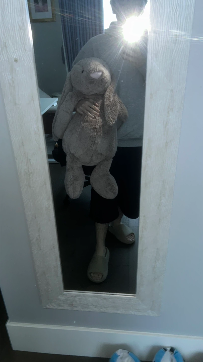 Large rare Jellycat Bashful Beige Bunny Plush - photo 5