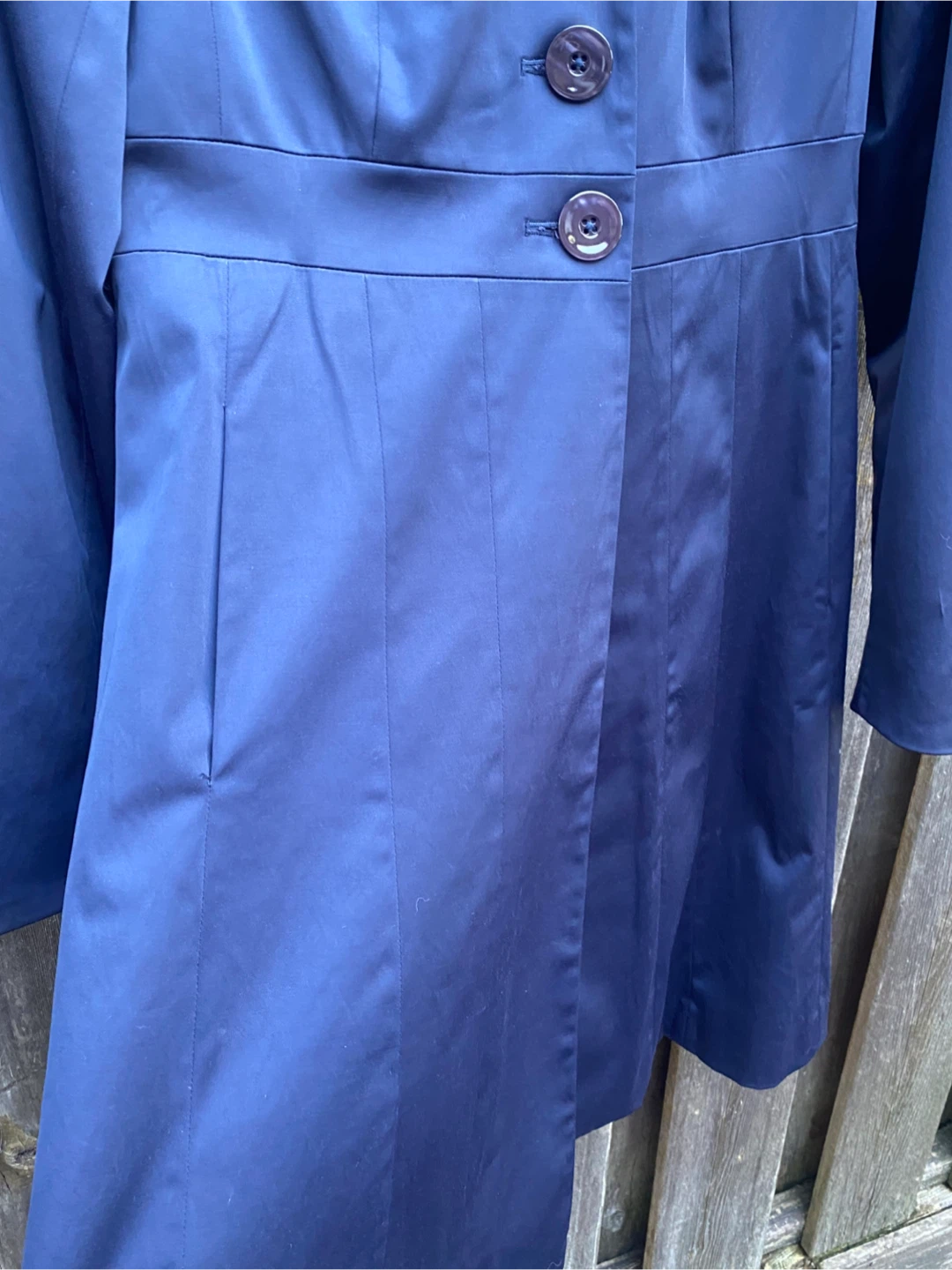 RW & CO. Navy Blue Trench Coat - photo 2