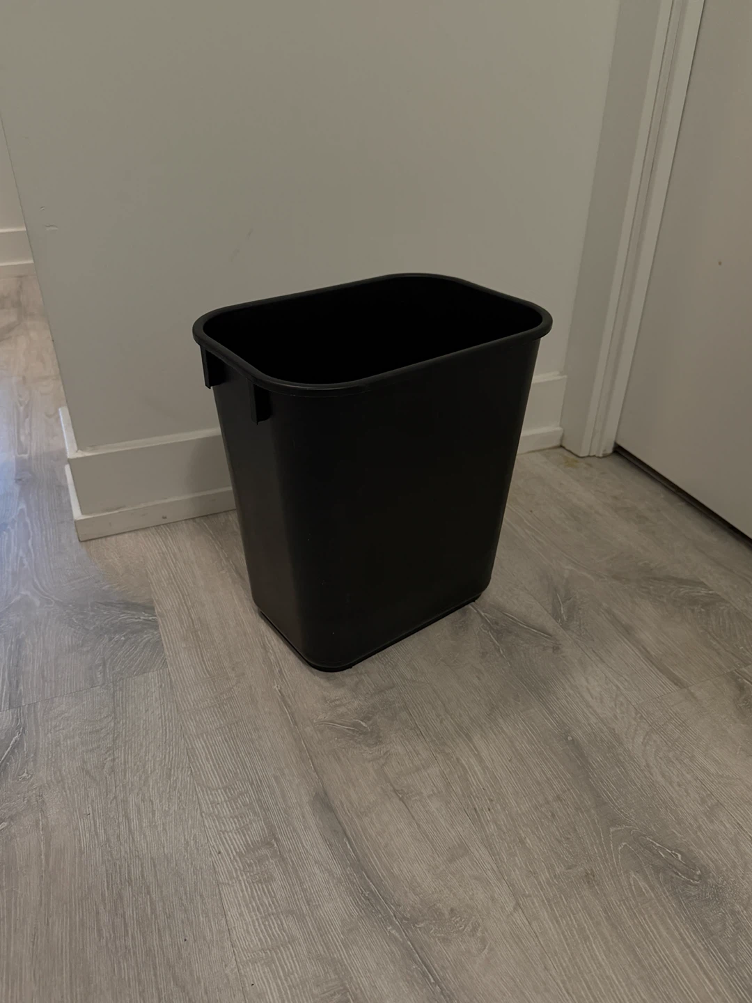 Black Rectangular Waste Basket
