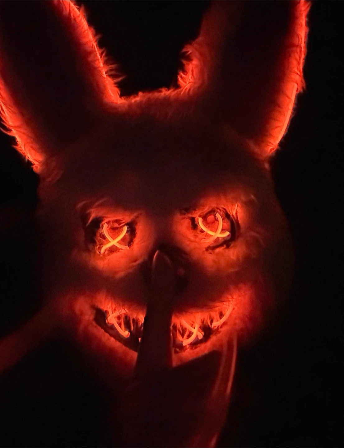 Light-Up Scary Bunny Halloween Mask - photo 2