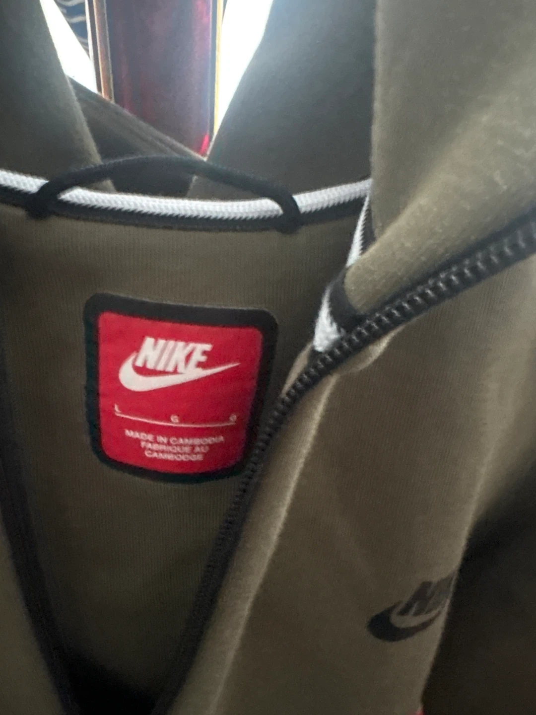 Nike Sportswear Tech Fleece Full-Zip Hoodie Olive - photo 3