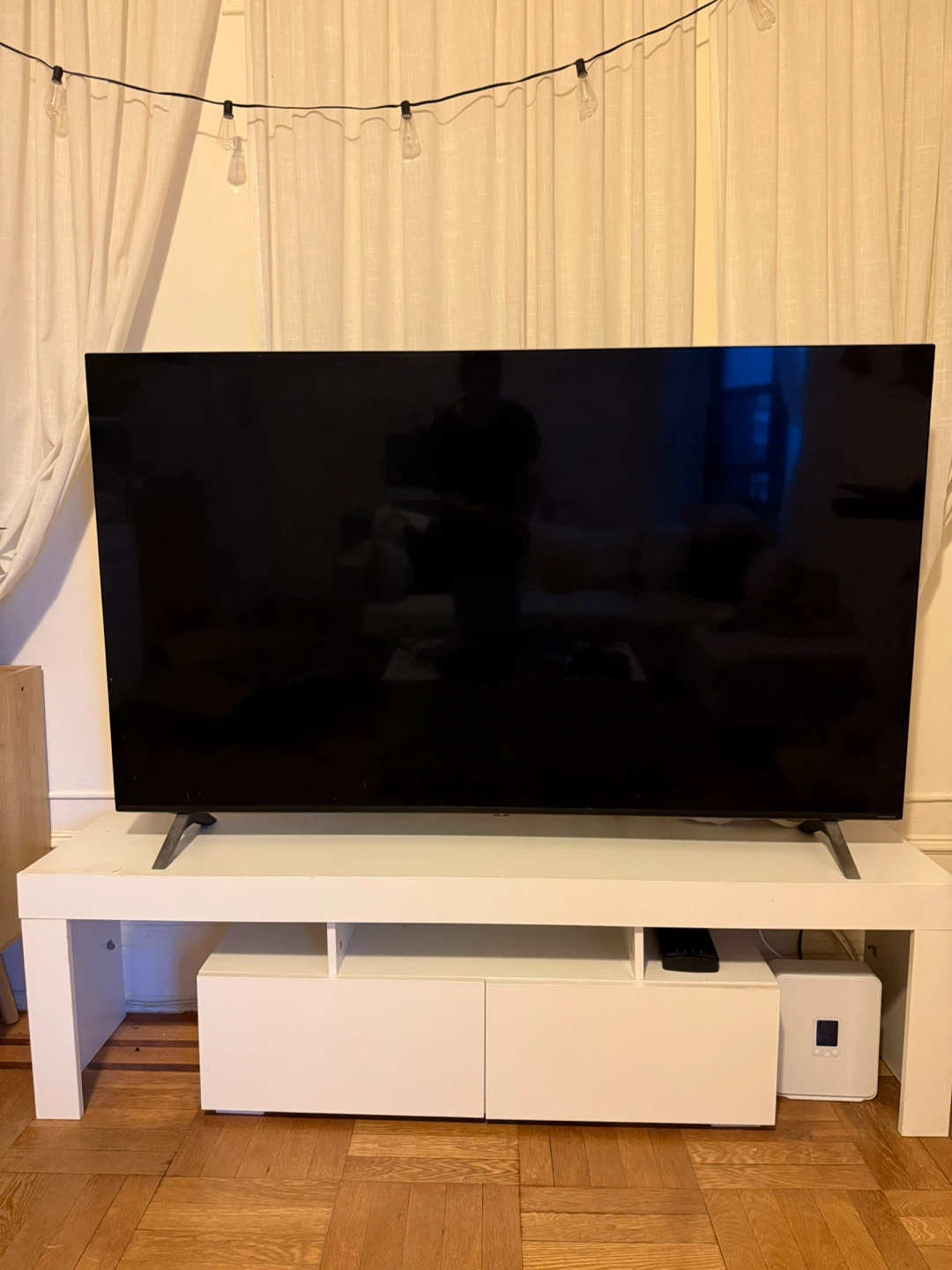 White TV Media Console Stand