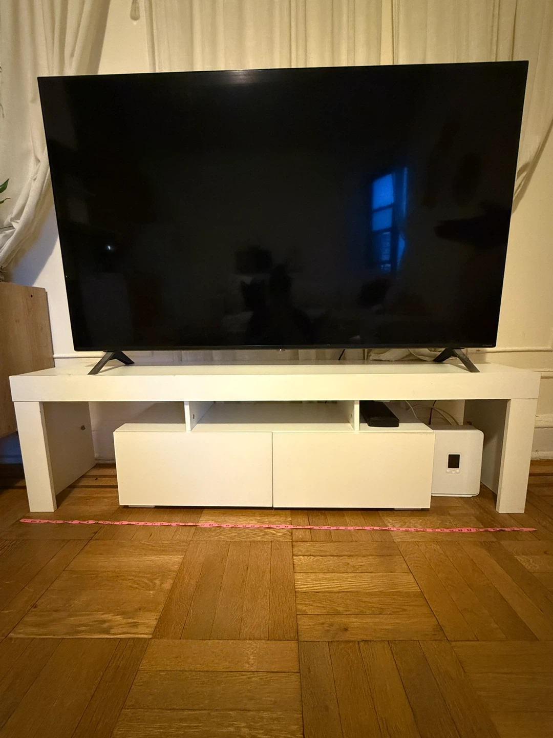 White TV Media Console Stand - photo 2