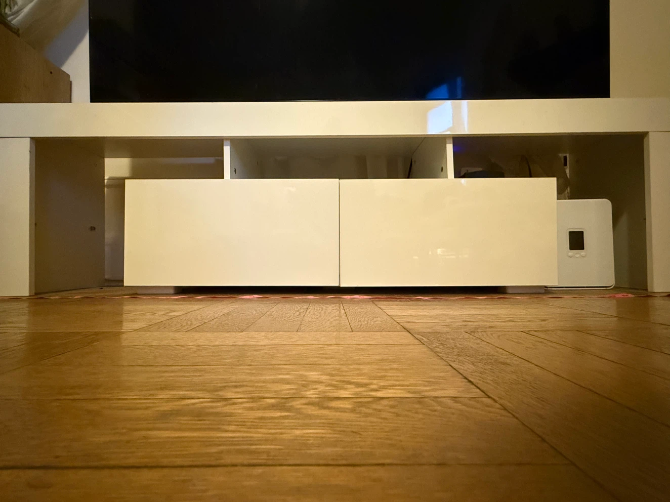 White TV Media Console Stand - photo 4