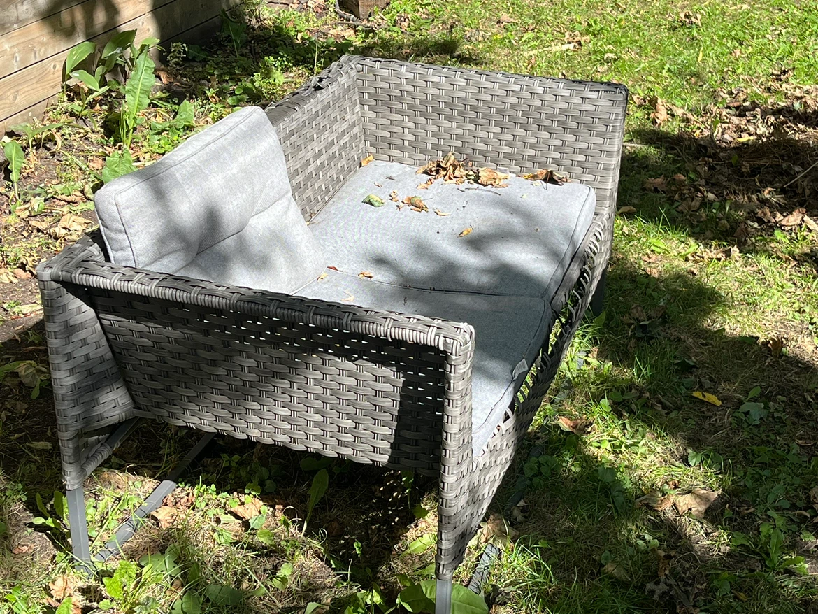Outdoor Wicker Patio Set – Needs a Little TLC - photo 2