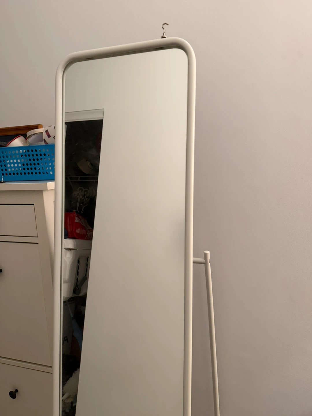 IKEA Knapper Floor Mirror with Clothes Rack - photo 2