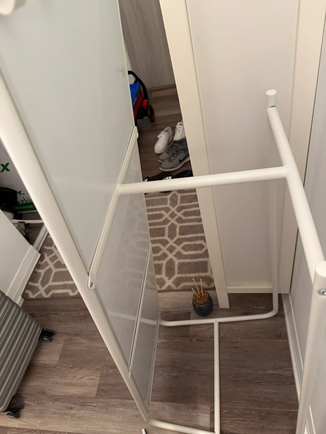 IKEA Knapper Floor Mirror with Clothes Rack - photo 4