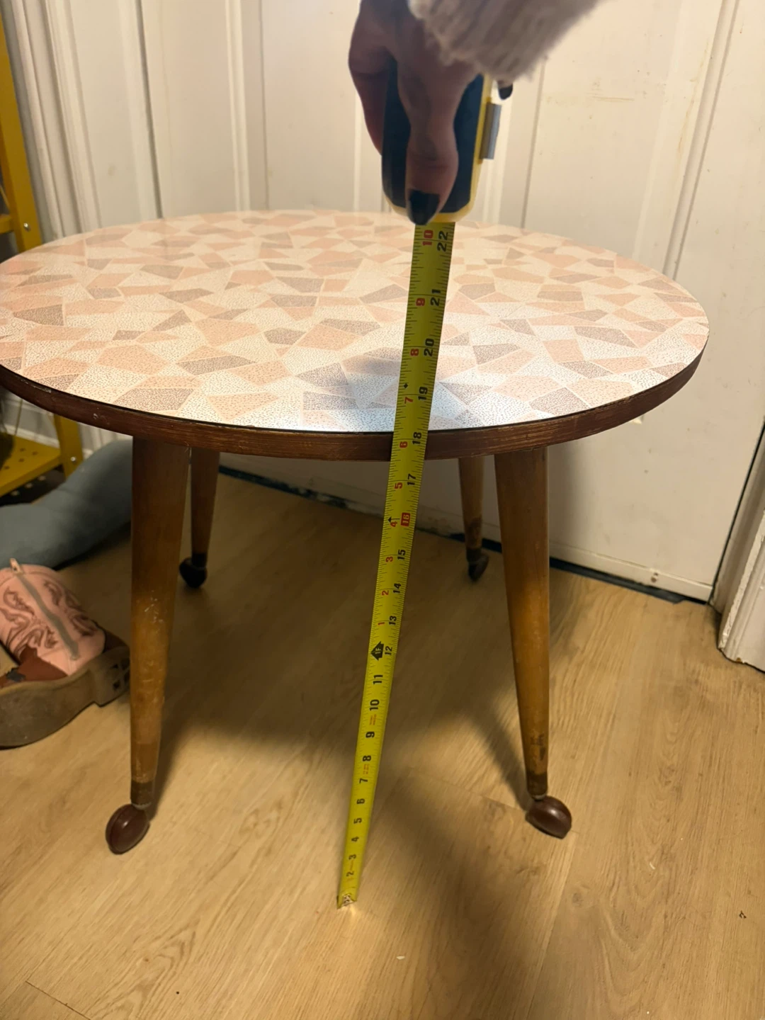Vintage Mosaic Pattern Side Table