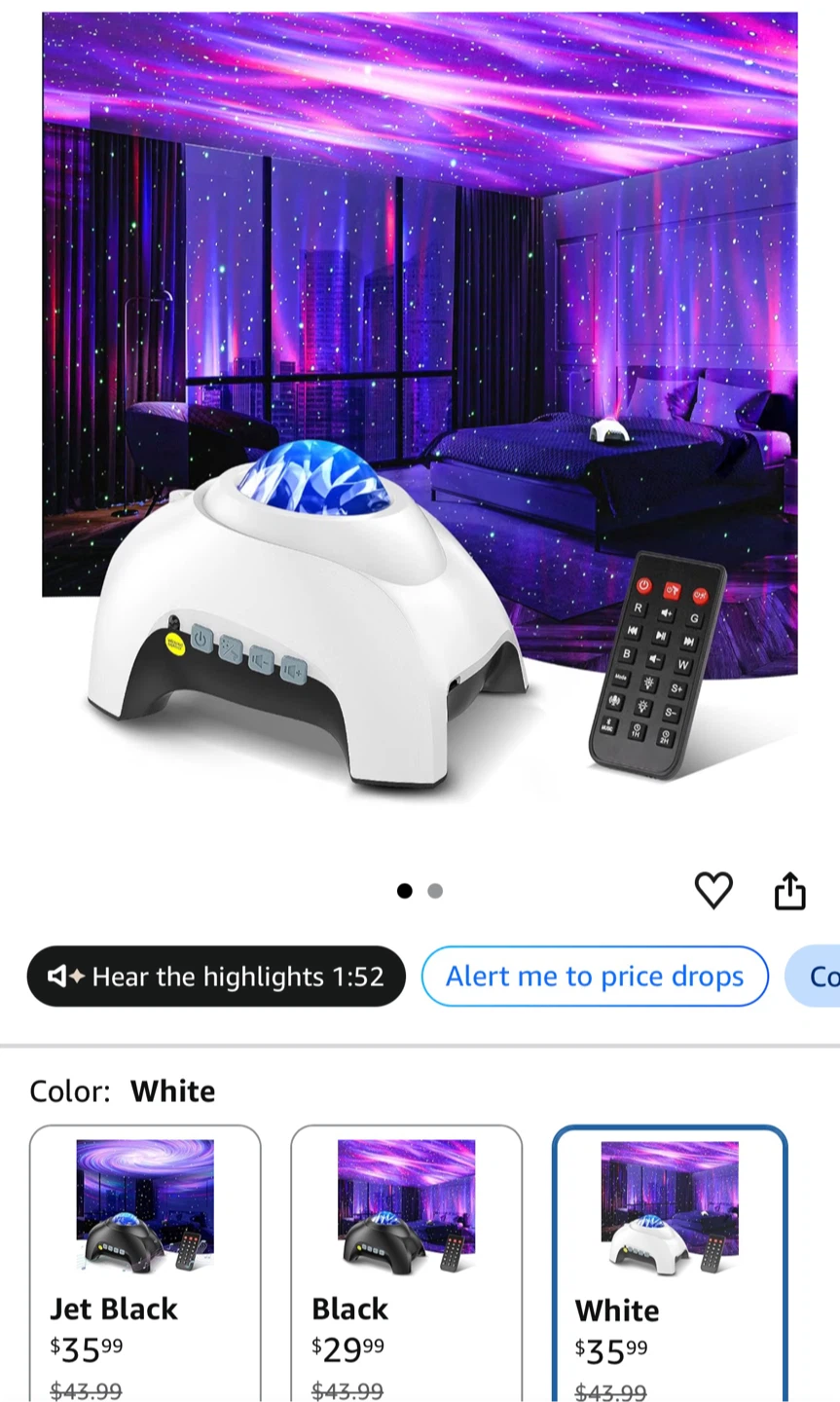 Star Projector Galaxy Light