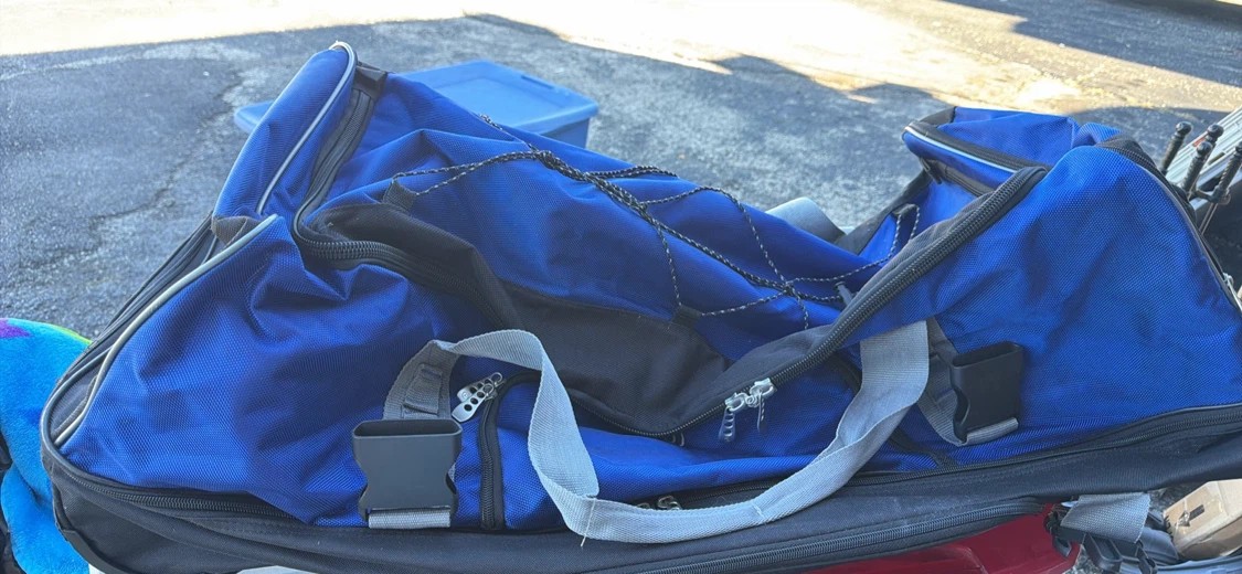 Blue Duffel Bag