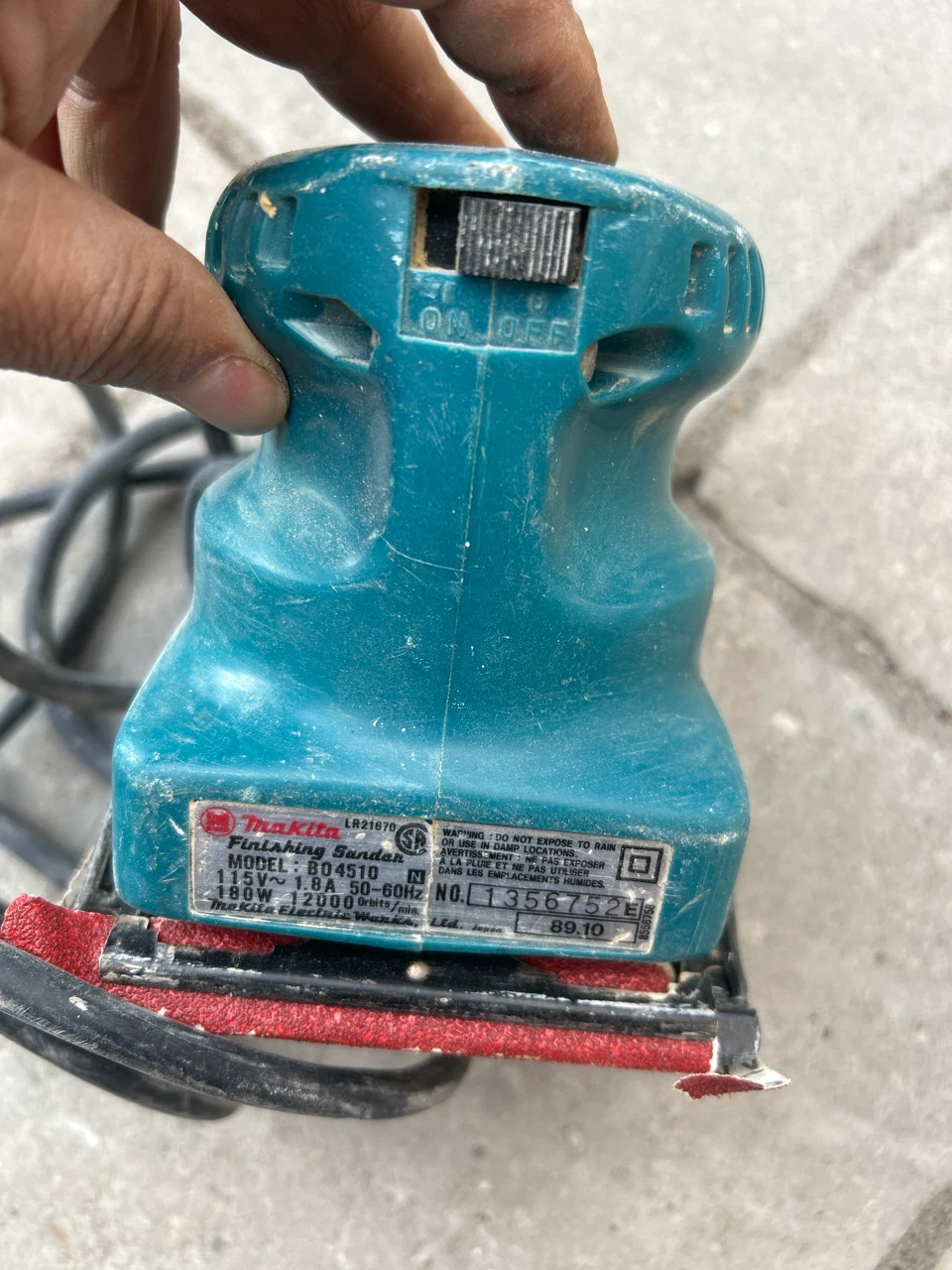 Makita Finishing Sander Model BO4510