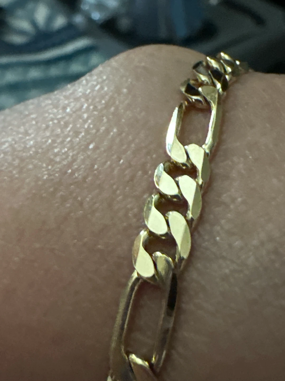 14kGold-Tone laminated Toggle Clasp Chain Bracelet - photo 2