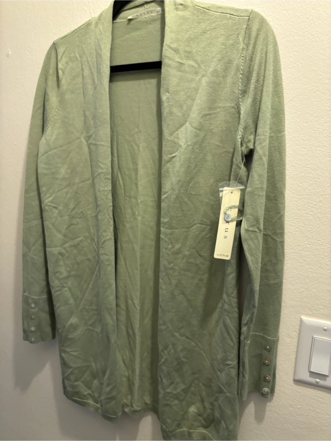 NEW-Cyrus light green cardigan Size S-Retail $79