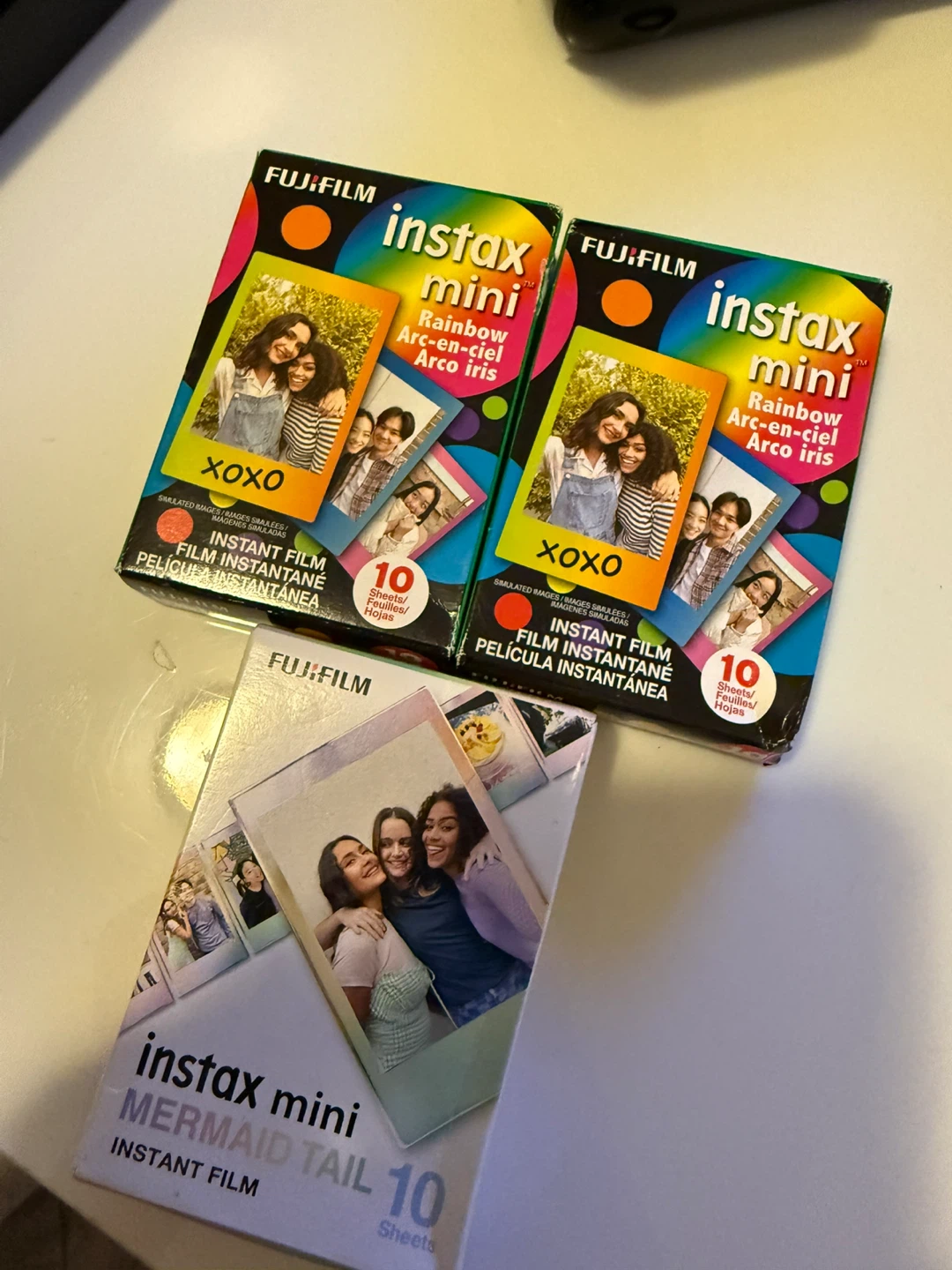 Fujifilm Instax Mini Rainbow and Mermaid Tail Film