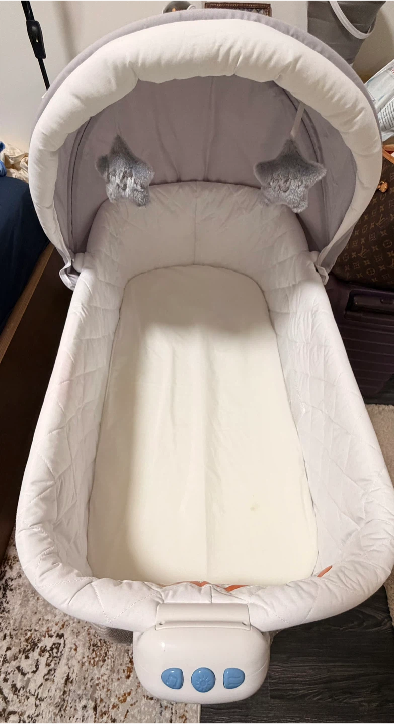 Baby Bassinet with Canopy and Sound Features - photo 3