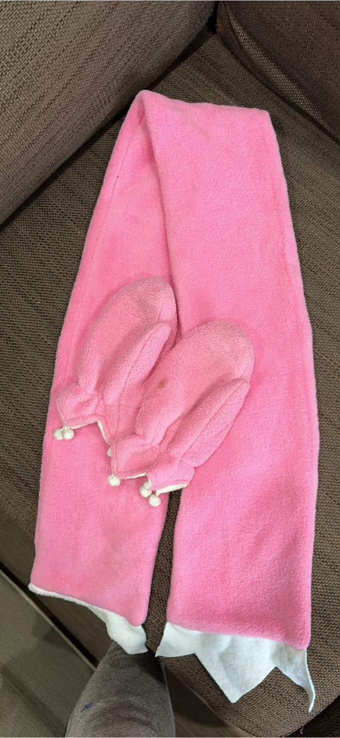 Pink Fleece Scarf and Mitten Set - photo 2