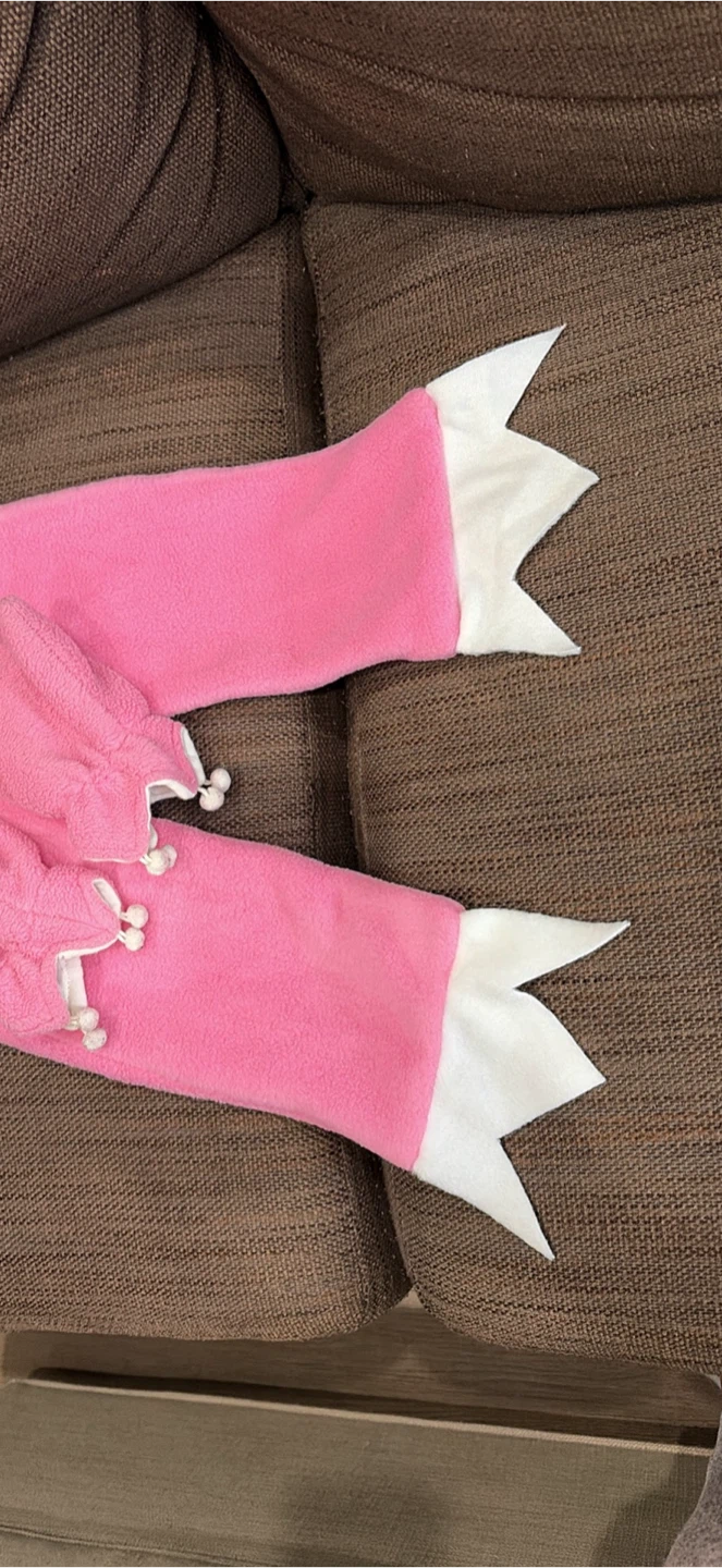 Pink Fleece Scarf and Mitten Set - photo 3