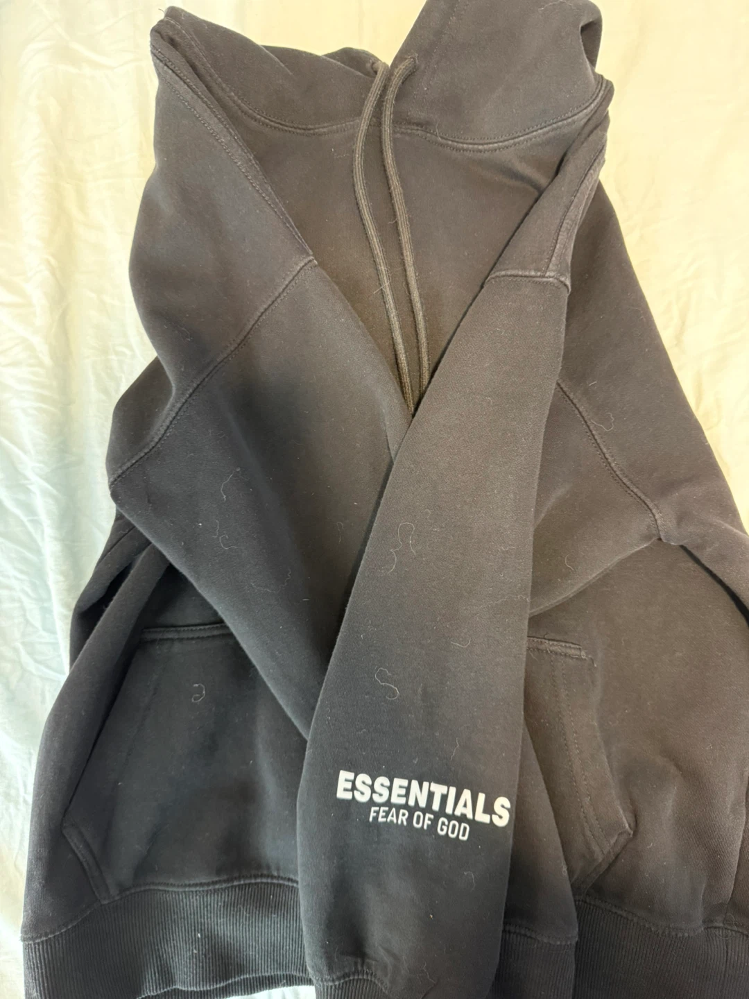 Black Essentials Fear of God Hoodie - photo 2